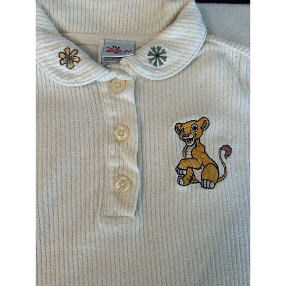 Disney Other - VTG 90s Y2K RARE Disney The Lion King Simba Nala Kid Core 2T 3T Corduroy Outfit